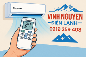 hướng dẫn cách sử dụng remote máy lạnh nagkawa
