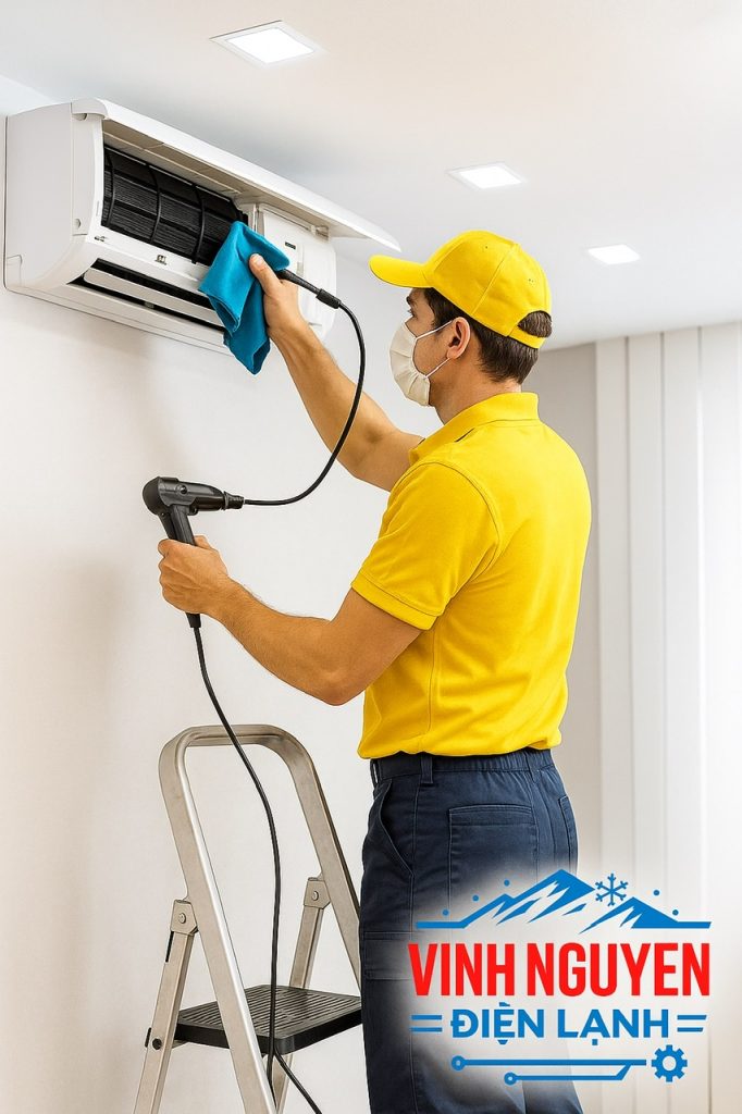 vệ sinh máy lạnh phường gia định giá rẻ
